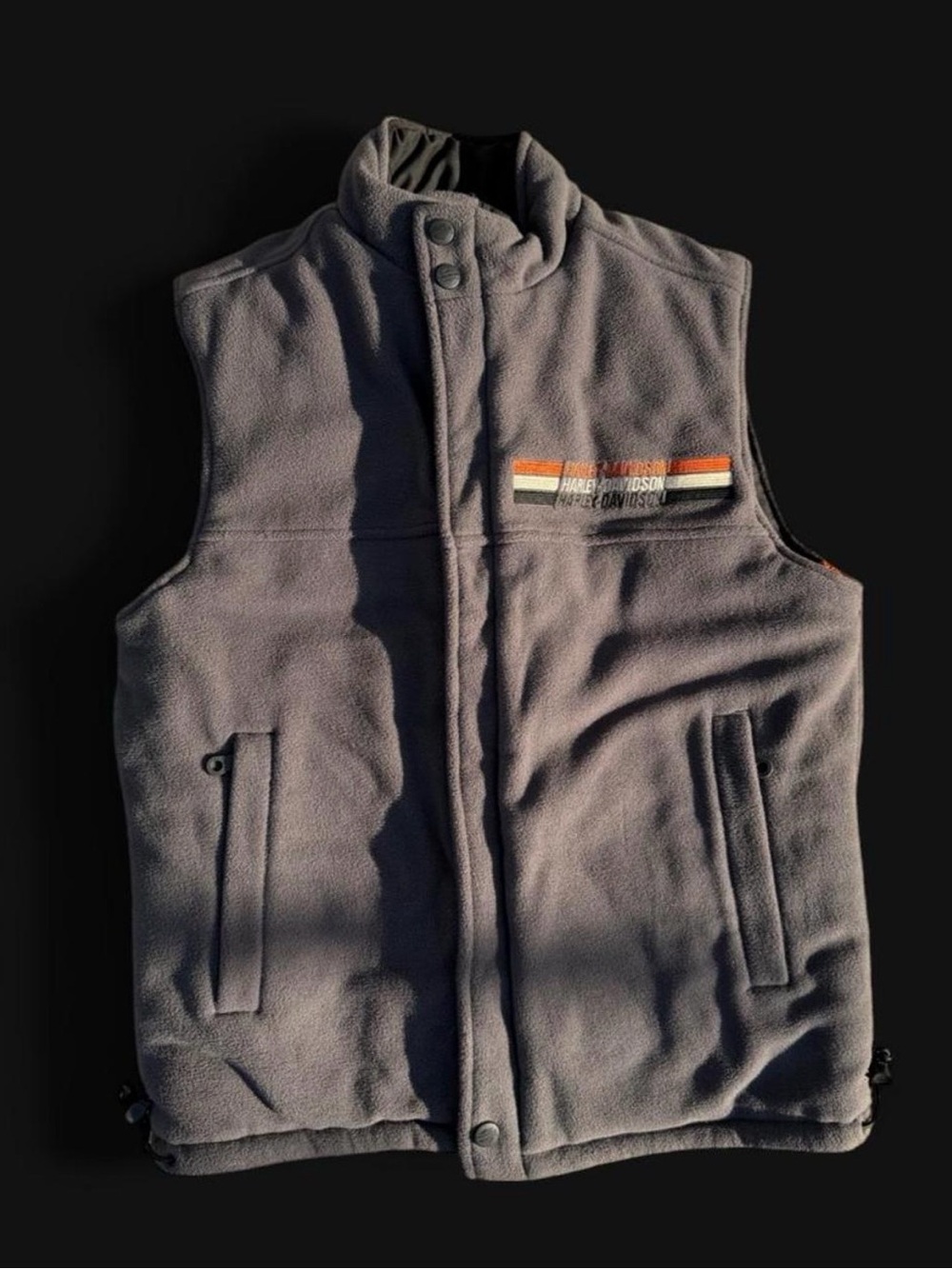 Harley-Davidson Men's Gray Fleece Vest